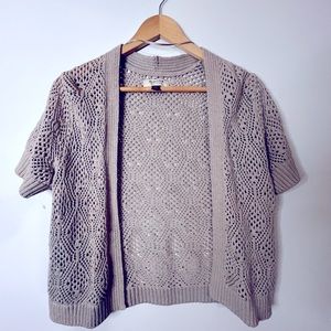 Sonoma Crocheted Short sleeve cardigan